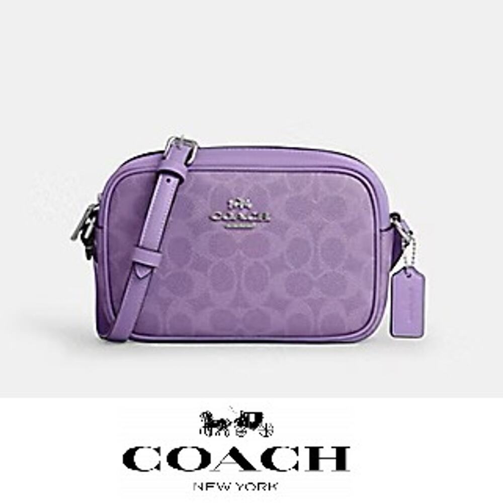 ❤️Coach Mini Jamie Camera Bag IN SIGNATURE CANVAS Iris